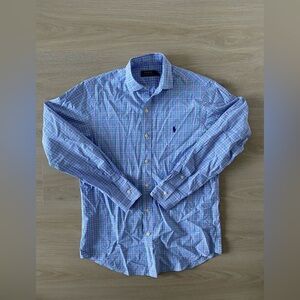 Polo by Ralph Lauren Men's Blue Checkered Shirt Size S